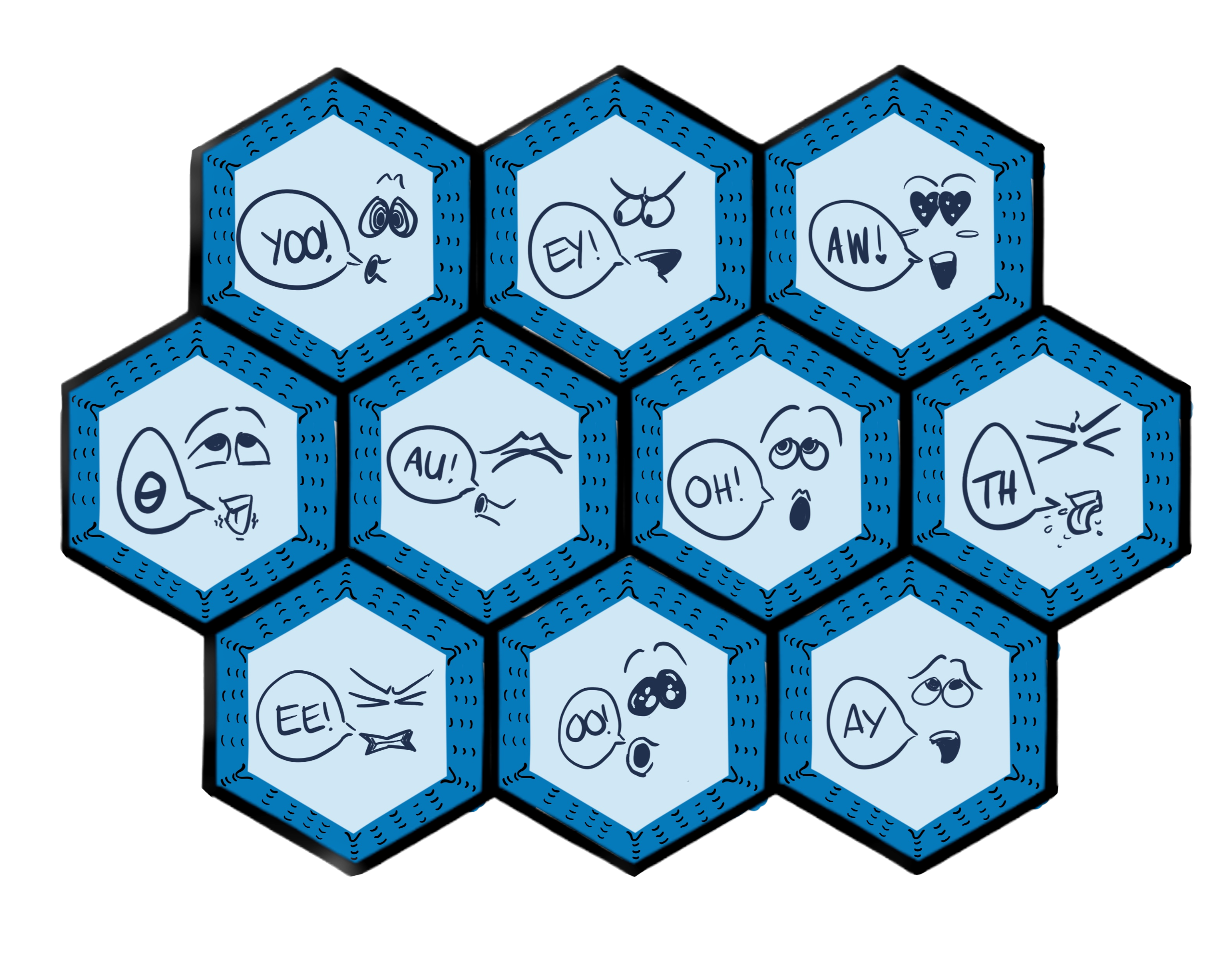 Sound tiles of the Sound Spy board game from Not Bored Games