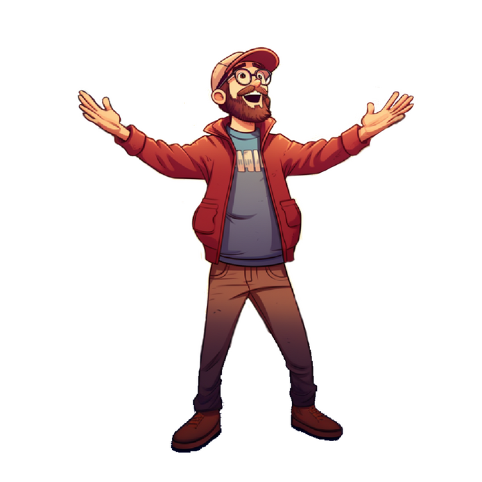 Bill Boderton celebrating with open arms