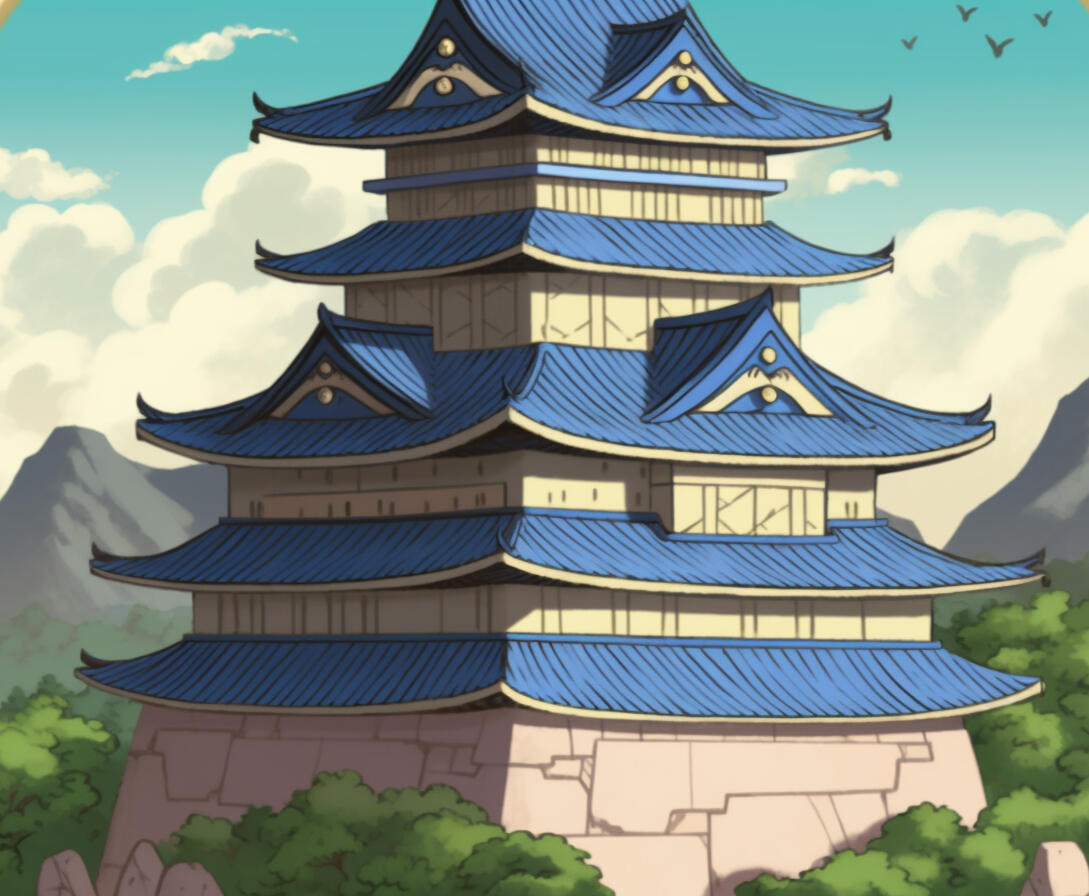 A distant view of the Sound Castle in the Alphabet Valley