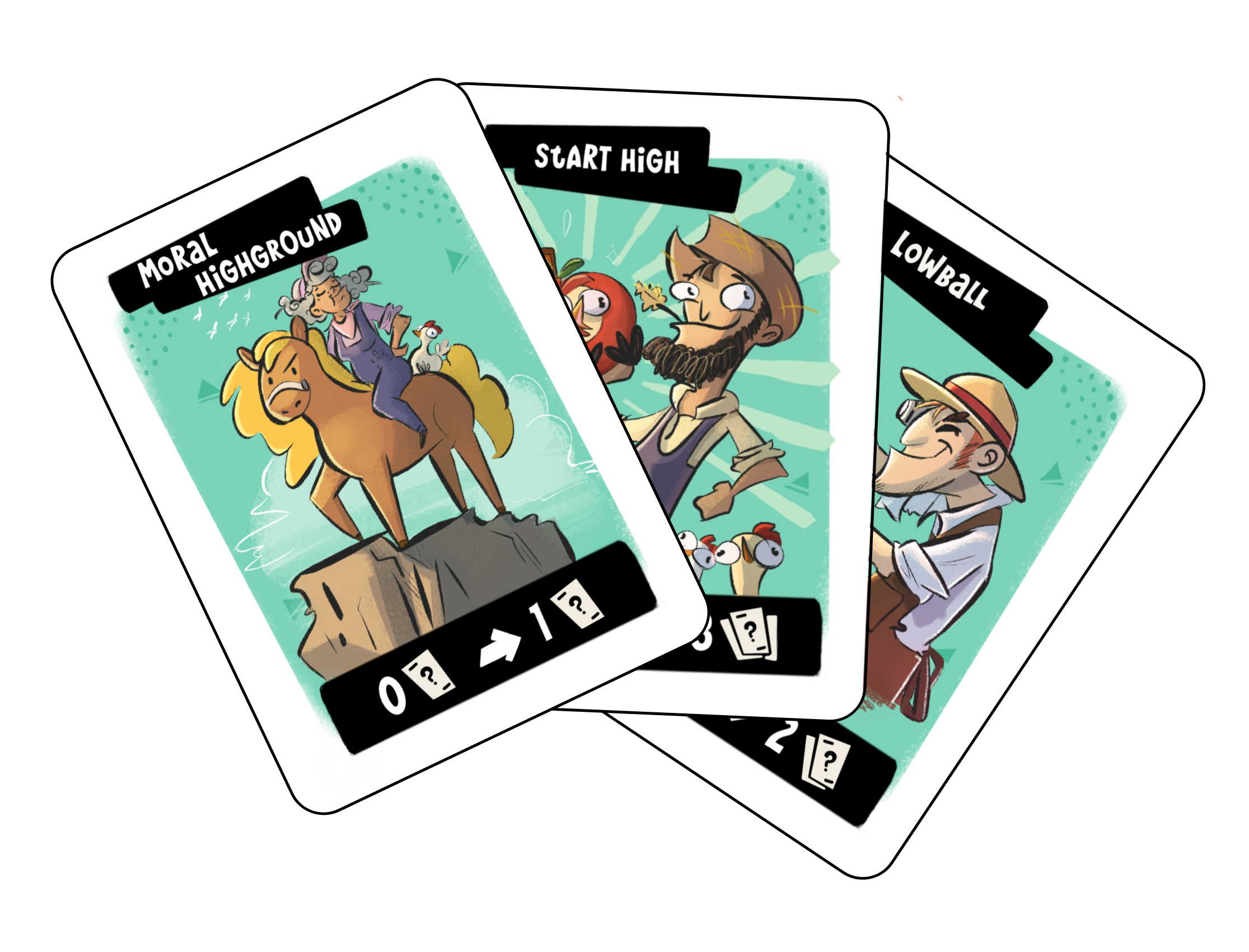 Deal of the Day Cards from the Frango Morango Board Game